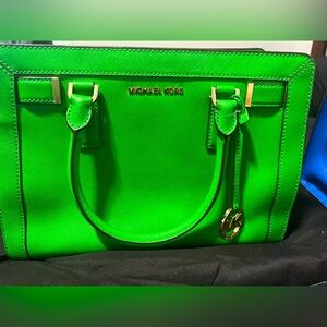 Green Michael Kors purse